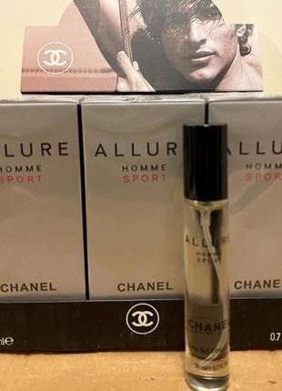 Мини-парфюм мужской chanel allure homme sport 20 ml, шанель альлер хом спорт