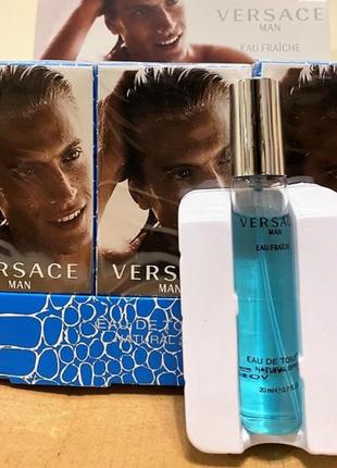 Мініпарфуми унісекс versace man eau fraiche 20 ml, версаче мен tу фреш