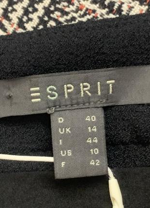 Тёплая плотная юбка esprit в клетку гусиная лапка, размер 14/ xl7 фото