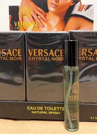 Жіночий мініпарфуми versace crystal noir 20 ml, версаче кристал нуар1 фото