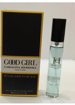 Женский мини-парфюм carolina herrera good girl 20 ml, херера гуд герл1 фото