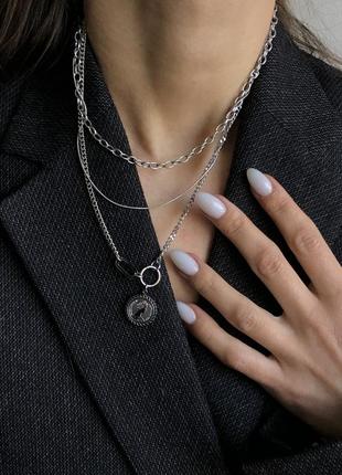 Подвеска с кулончиком монетка