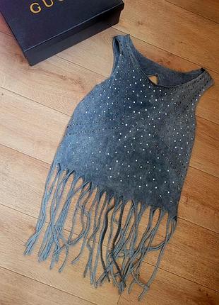 Топ с бахромой