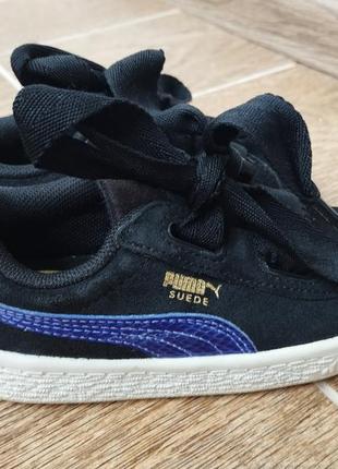 Замшеві кеди  puma. замшевые туфли для девочек со змеиным принтом. мокасини.кеды2 фото