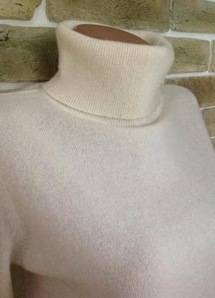 Легкий мягкий теплый базовый свитер водолазка 100% кашемир класса а lily silk размер s-м6 фото