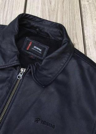 Кожаная куртка redskins бомбер натуральная кожа стильная актуальная тренд6 фото