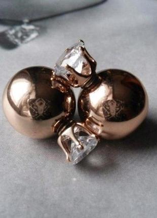 Акция!!️🆘 1+1=3 скидка распродаж золотые серьги пусети диор с камешками