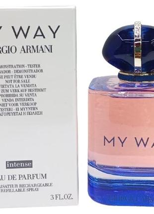 Giorgio armani my way intense (джорджио армани май вей интенс) 90 мл - женские духи (качество)