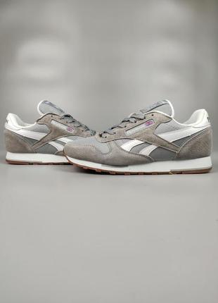 Reebok classic gray&amp;white3 фото