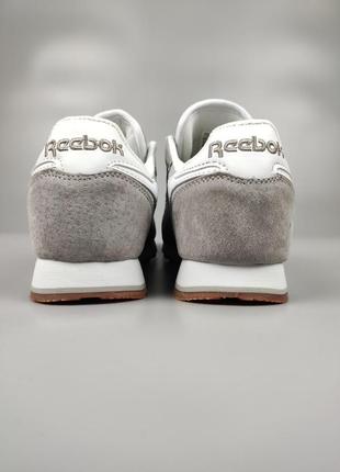 Reebok classic gray&amp;white6 фото