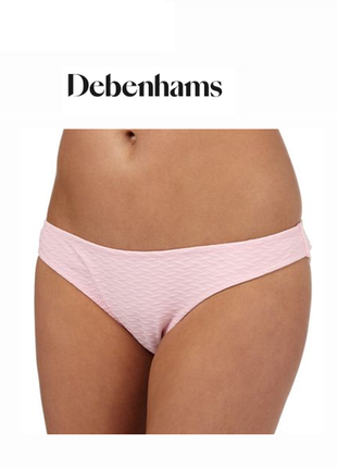 Однотонные розовые текстурные плавки от купальника debenhams