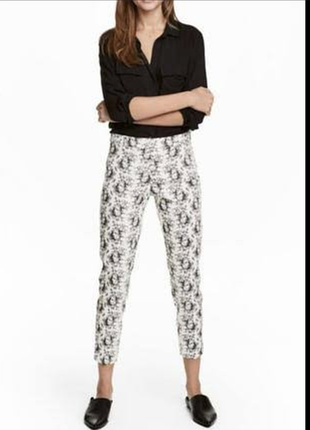 Вкорочені бавовняні брюки h&m #498