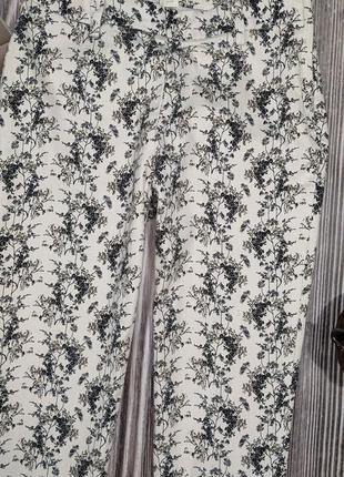 Вкорочені бавовняні брюки h&m #4985 фото