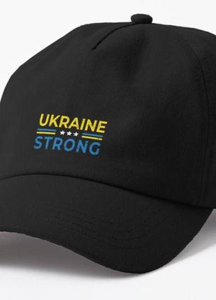 Кепка унисекс с патриотическим принтом ukraine strong