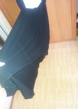 Платье сарафан в пол юбка хвост с поясом2 фото