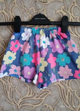 Чудові бавовняні шорти next на дівчинку 2/3 роки