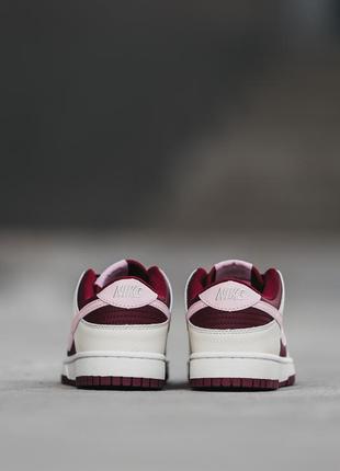 Женские кроссовки nike sb dunk low bordo 36-37-38-394 фото