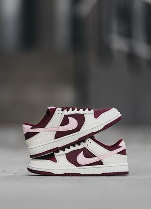 Женские кроссовки nike sb dunk low bordo 36-37-38-396 фото