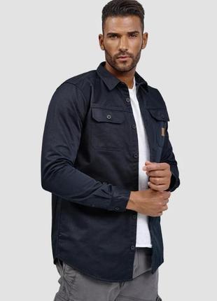 Рубашка куртка джинсова чоловіча чорного кольору нова indicode мілітарі code army урбан армійський4 фото