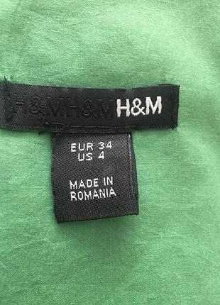 Котоновое платье h&m размер xs 4