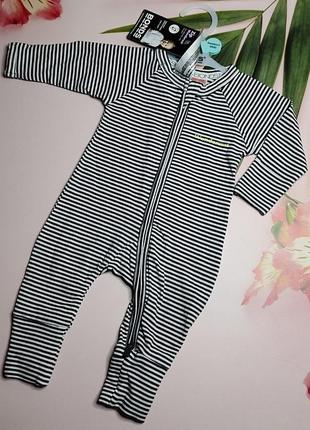 Яркий ромпер слип человечек пижама bonds полосатый для новорожденной девочки или мальчика 0/1 мес