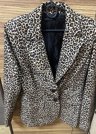 Пиджак леопардовый1 фото