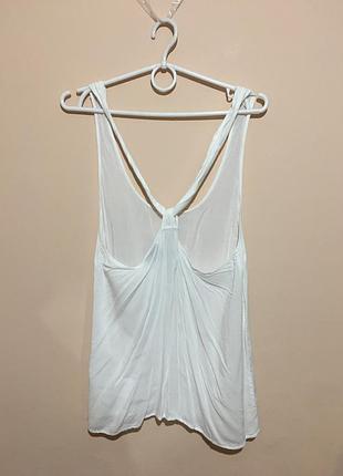 Біла легка майка topshop з красивою спинкою