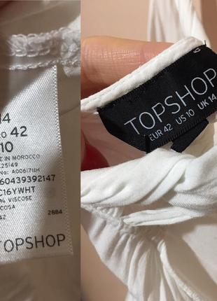 Белая легкая майка topshop с красивой спинкой5 фото