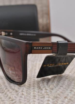Фирменные солнцезащитные очки marc john polarized mj0772 на большое лицо матовые2 фото
