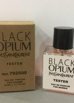 Тестер yves saint laurent black opium 50 ml, ів сен лоран блек опіум1 фото