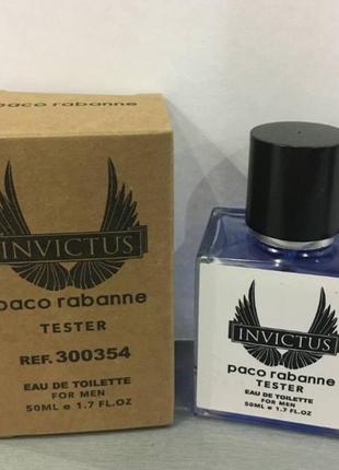 Тестер paco rabanne invictus 50 ml, шлейф пако946 инквиктус