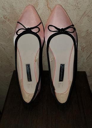 Атласні сатинові туфлі балетки atmosphere