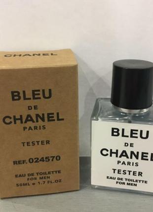 Тестер chanel bleu de chanel 50 ml, шанель блю де шанель