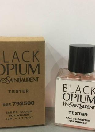 Тестер yves saint laurent black opium 50 ml, ив сен лоран блек опиум
