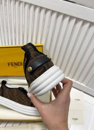 Кеды в стиле fendi люкс🌟5 фото