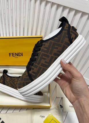 Кеды в стиле fendi люкс🌟1 фото