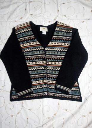 Кофта жакет кардиган best off tricot  вовна(шерсть) орнамент