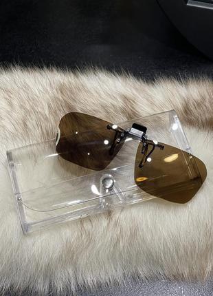 Накладка для окулярів, кліпси пластикові поляризовані лінзи сонцезахисні1 фото