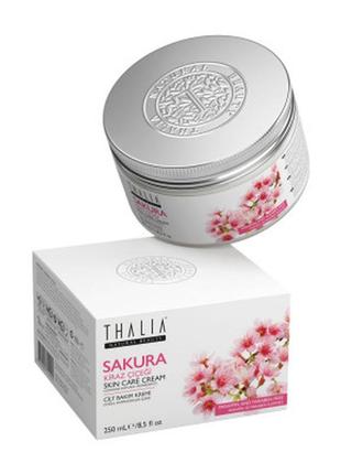 Крем для обличчя й тіла з екстрактом квітів сакури thalia, 250 мл