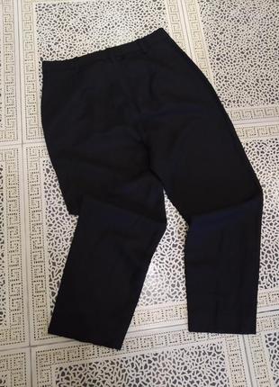 Черные женские льняные брюки mango размер 388 фото