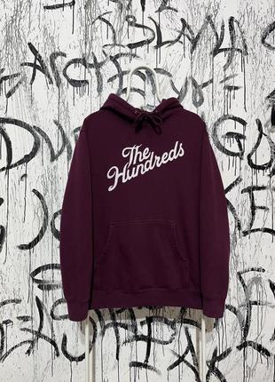 Кофта худи the hundreds, оригинал, мужское, скейтерское, крупное лого, мягкое