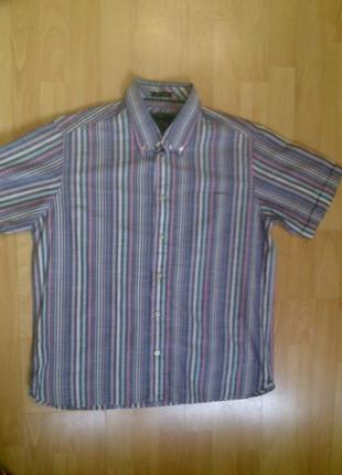 Фирменная легкая рубашка l