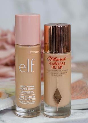 Фильтр для лица праймер основа под макияж хайлайтер e.l.f. halo glow liquid filter elf аналог charlotte tilbury hollywood flawless