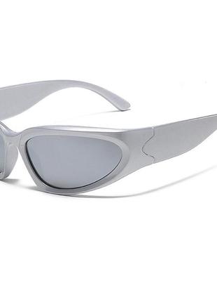 Спортивні срібні окуляри у2к2 фото