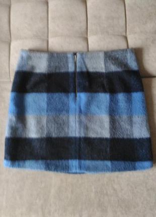 Тёплая юбка в клетку george размер 18/ 2xl -3xl5 фото