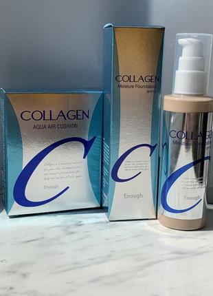 Кушон missha, enough collagen,bb крем missha,тональная основа collagen x 10, collagen8 фото