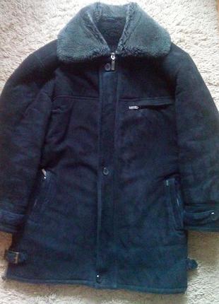 Дублянка куртка тепла зимова довга