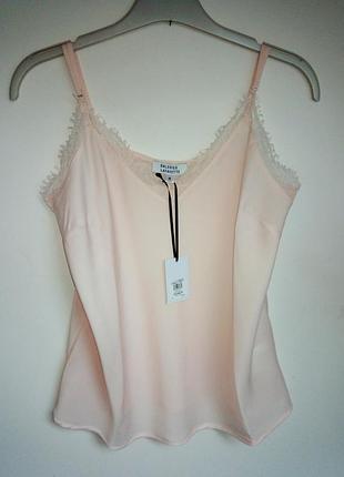 Майка з мереживом в білизняному стилі франція