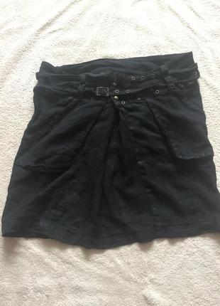 Оригинальная юбка , 100 % лён