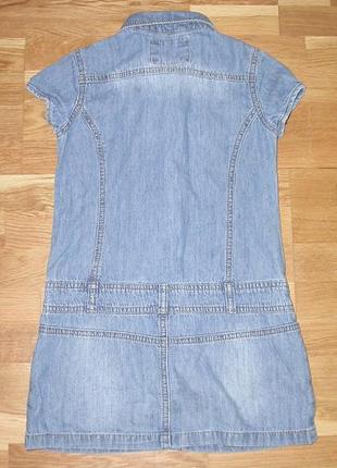 Фирменное джинсовое платье на девочку 110-116см.
